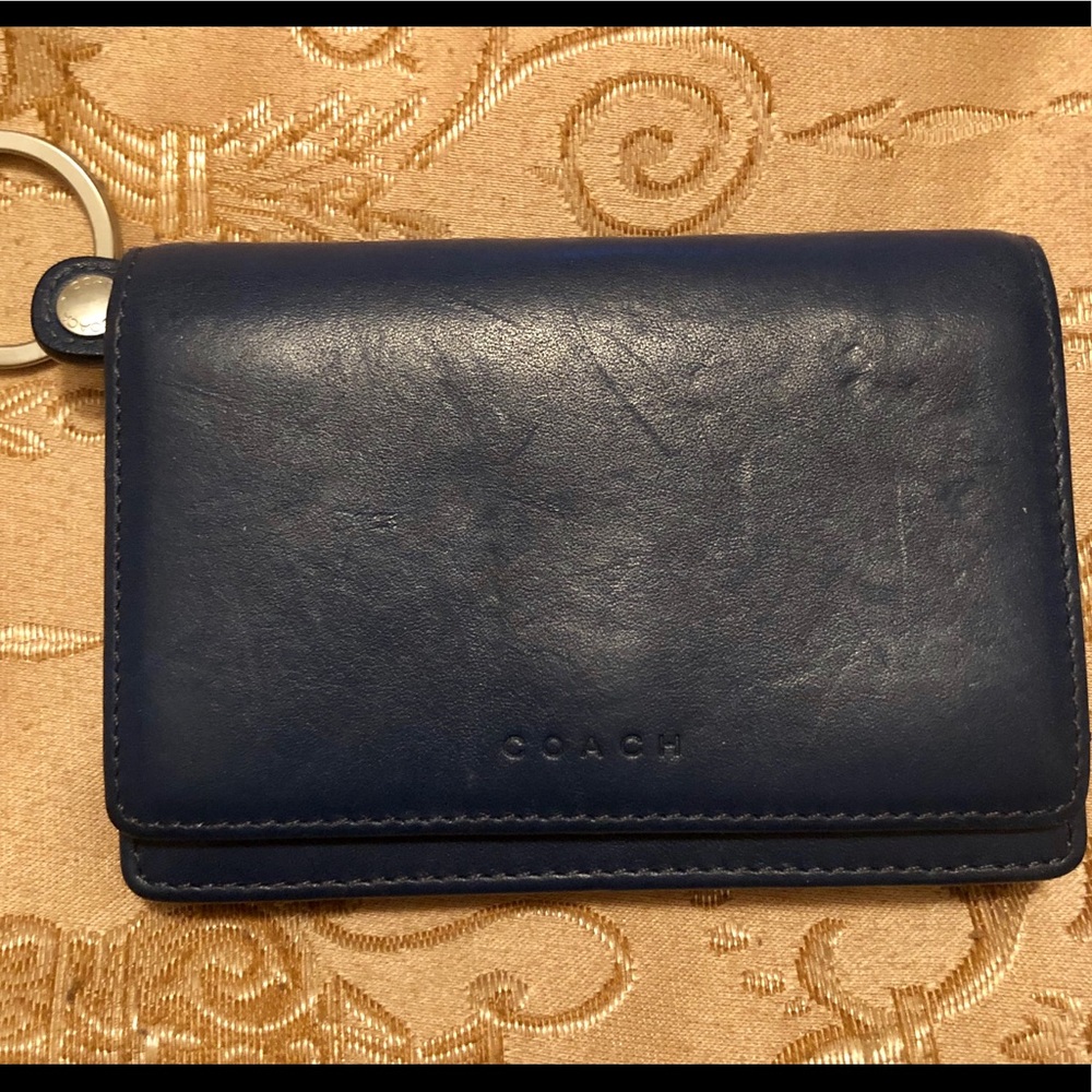 Coach keychain card holder wallet